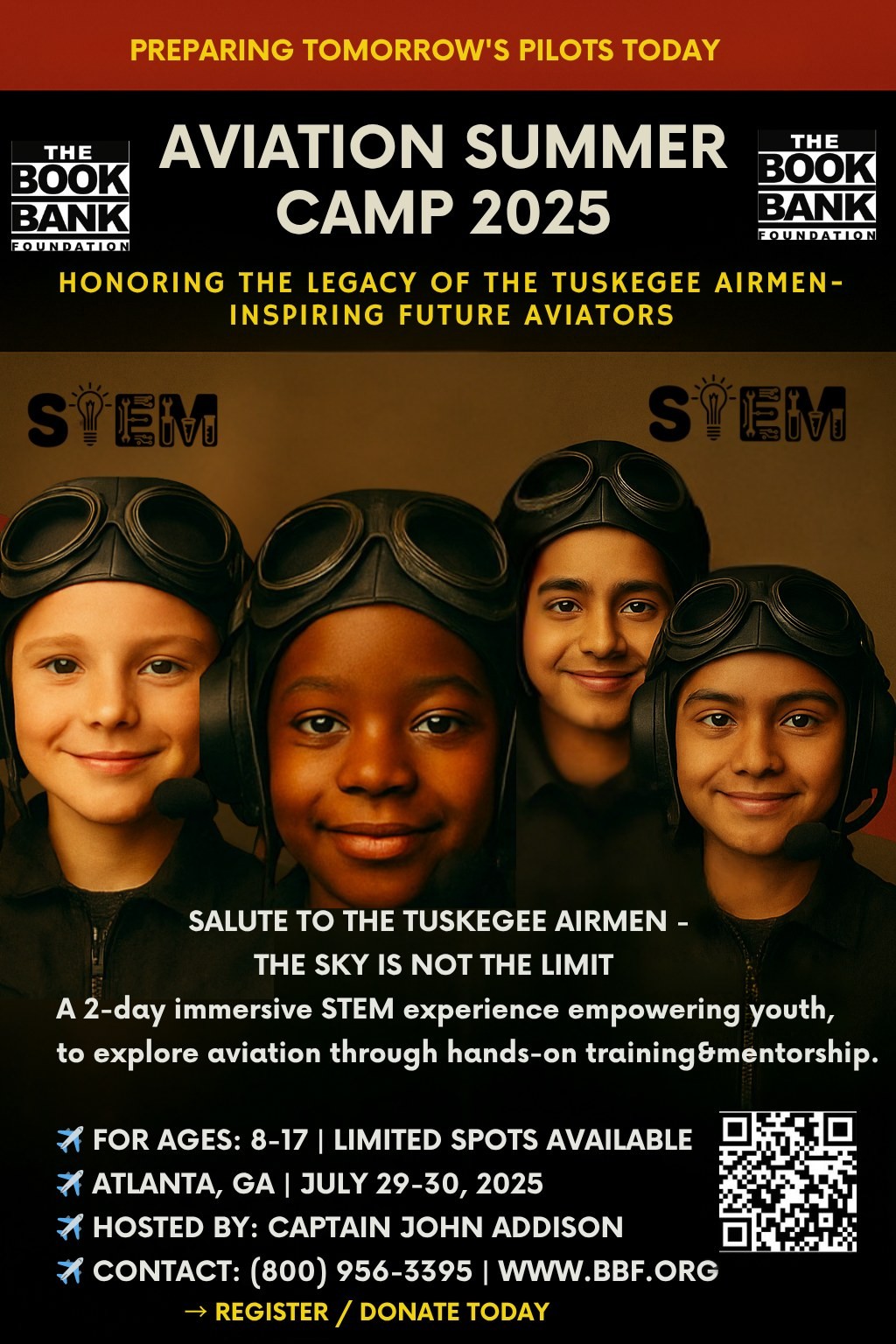 Aviation Summer Camp — honoring the legacy of the Tuskegee Airmen